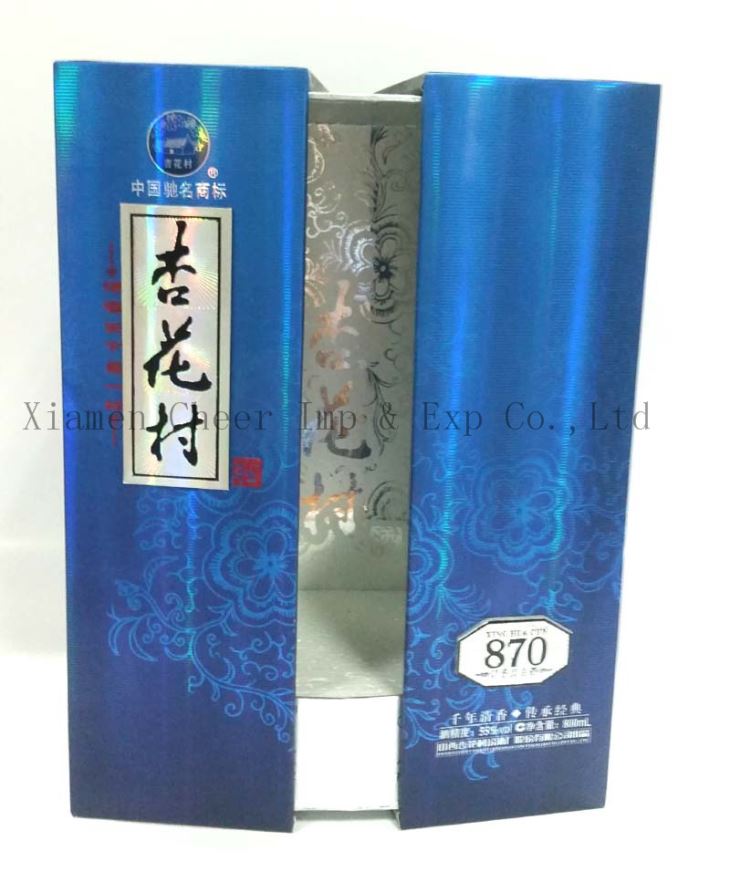 Hardbound Box For Wine With UV Coating