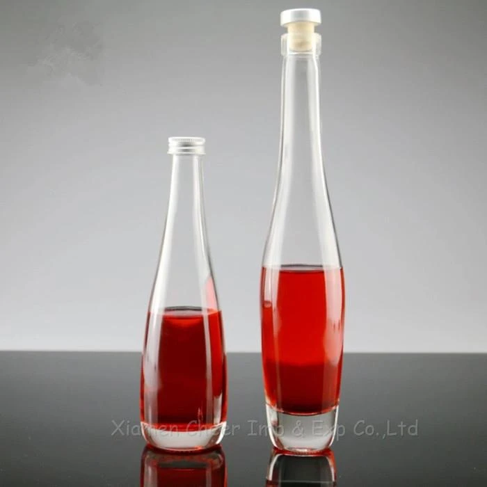 Crystal Clear Glass Mineral Water Bottle