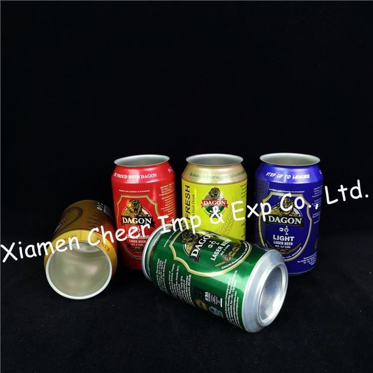 330ml Aluminium Beer Can Red Color Printing